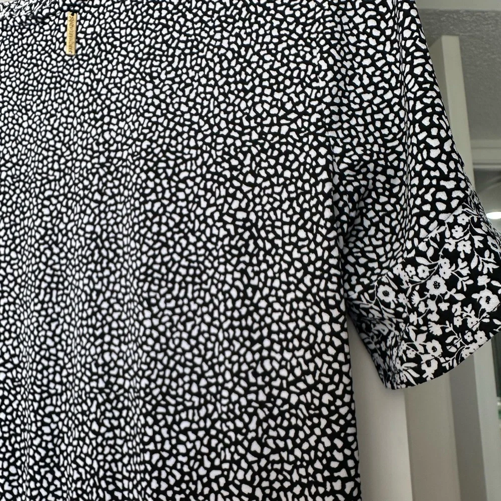 Michael Kors Black and White Mini Dress